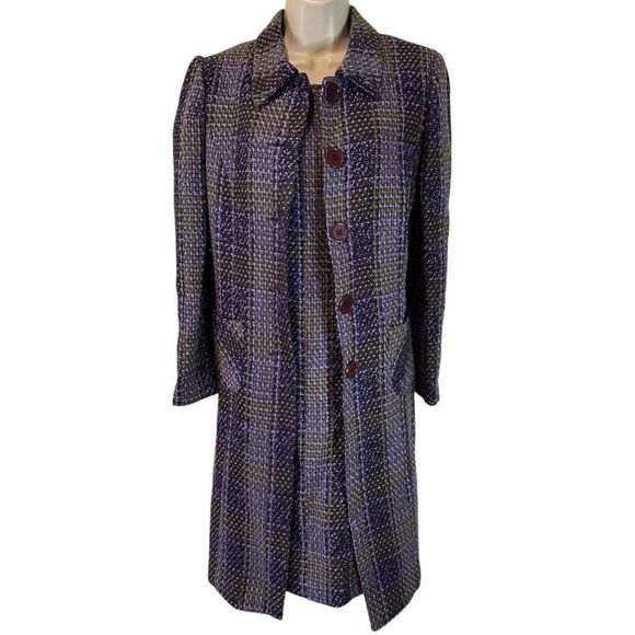 Vintage Jessica Howard‎ Tweed Coat Dress Set Size 8 - Picture 1 of 16